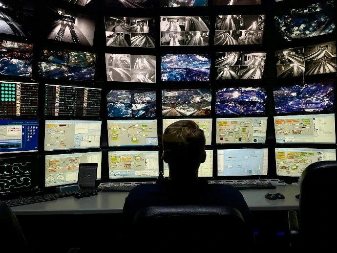 warehouse monitoring system and security control room