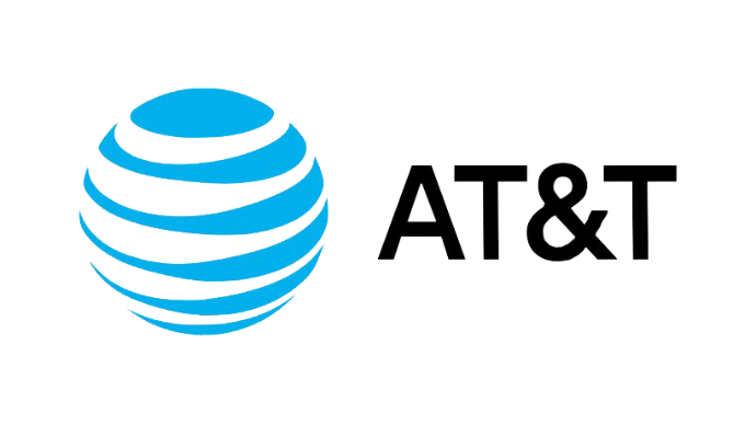 “AT&amp;T logo - business internet and communication services