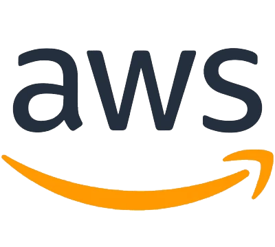 AWS logo - cloud infrastructure and hosting provider