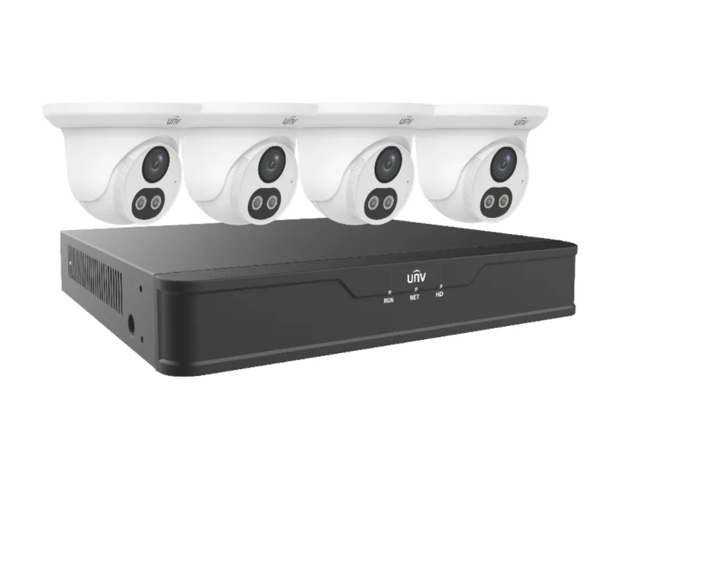 [EK-S31P4DLT44T1] Uniview 4-Camera Security System (4MP, 4K NVR, 1TB Storage)