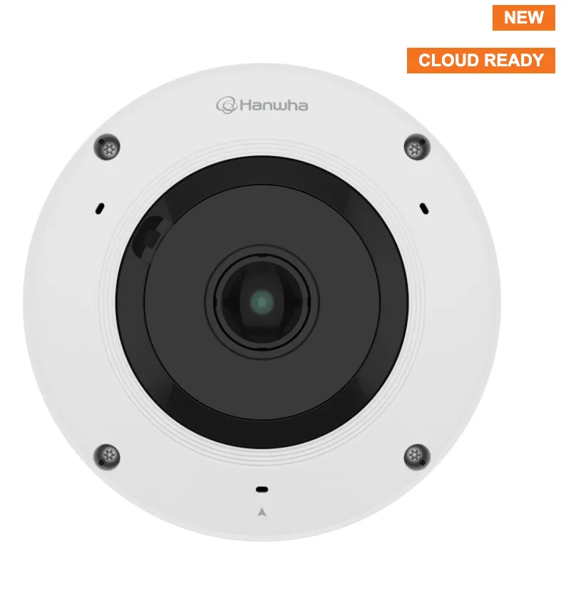 [XNF-A8014R] Hanwha Indoor 360° Fisheye Camera (AI, 6MP Wide View)